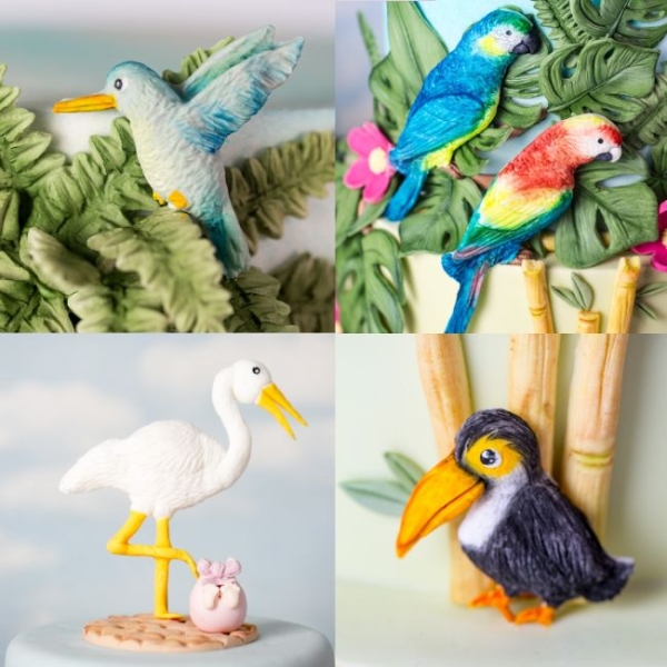 Silicone Mould - Tropical Birds